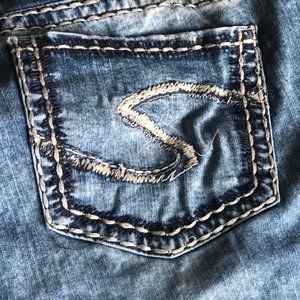 Plus Size 24 Silver Suki Jeans